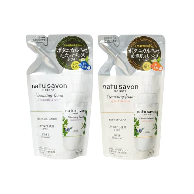 Natu Savon Select Cleansing Foam, Apple & Jasmine