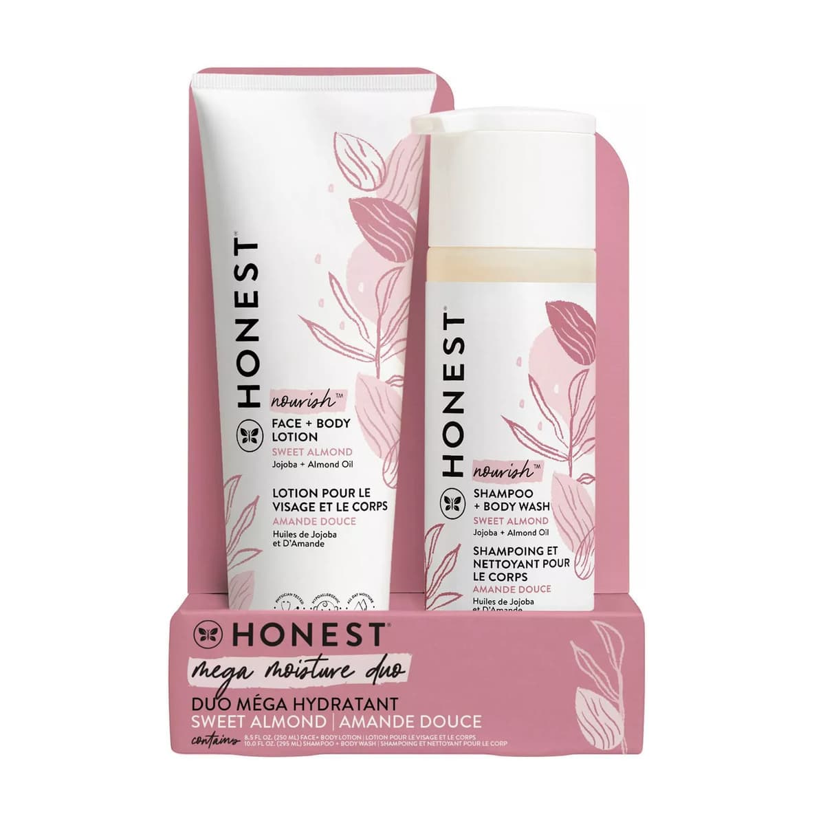 Nourish Shampoo + Body Wash and Lotion Duo - Sweet Almond