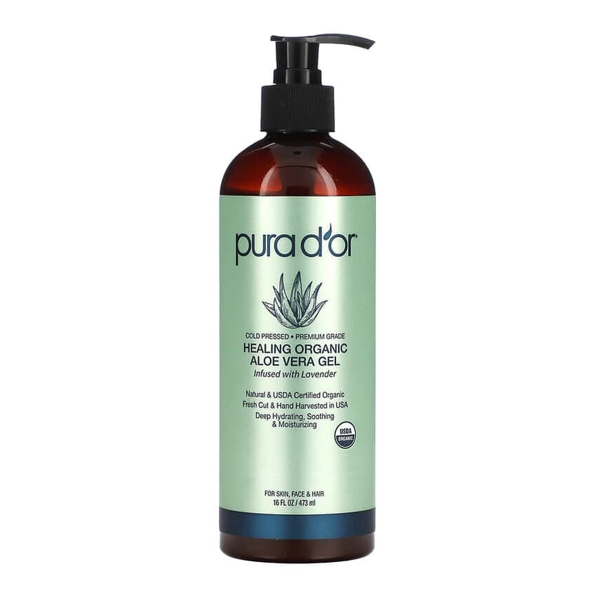Healing Organic Aloe Vera Gel, Infused With Lavender