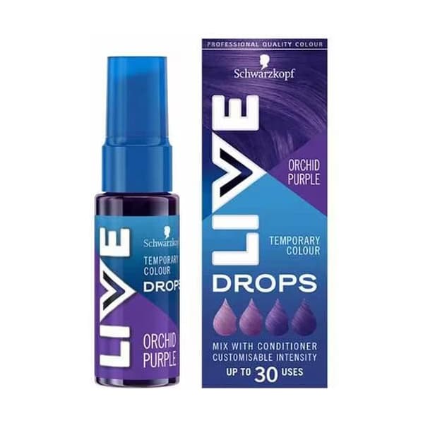Drops Semi-Permanent Orchid Purple Hair Dye