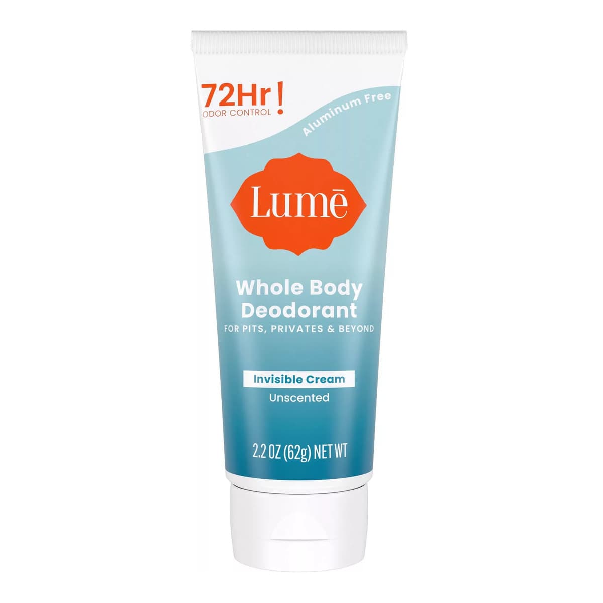 Whole Body Women's Unscented Deodorant Invisible Cream Tube