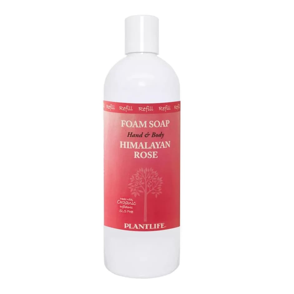 Himalayan Rose Foam Soap Refill – Plant-Based for All Skin Types – Hand & Body Wash, Shaving, Kids’ Foaming Fun – Made in California