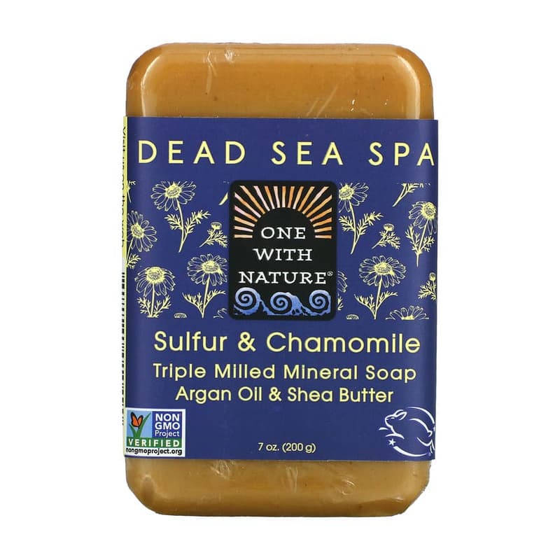 Triple Milled Mineral Soap Bar, Sulfur & Chamomile