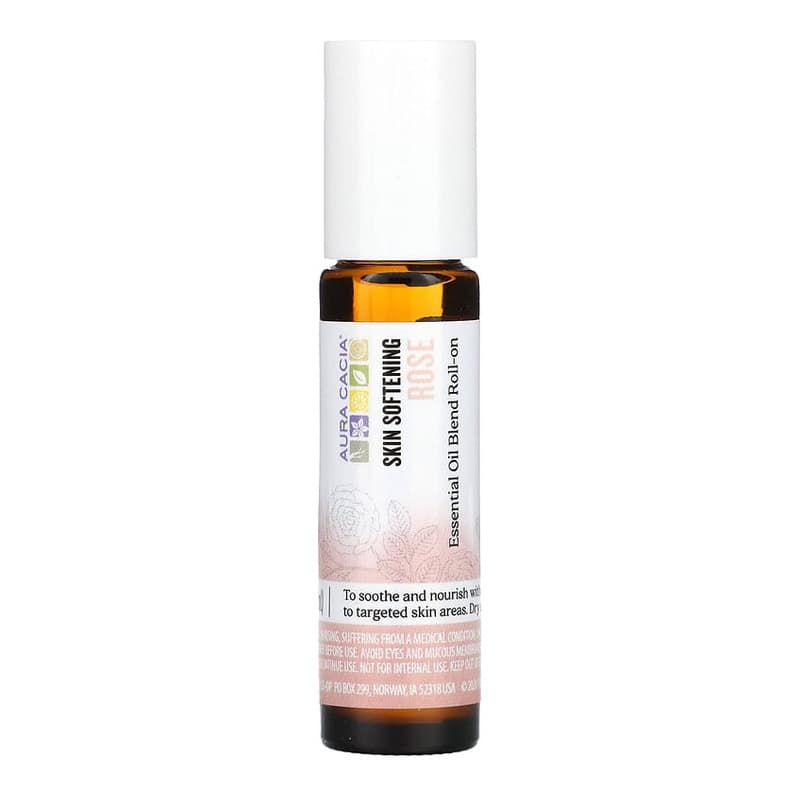 Essential Oil Blend, Skin Softening Roll-On, Rose