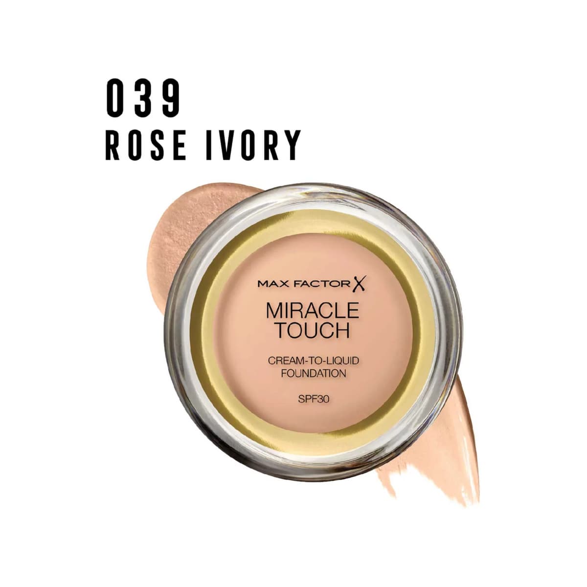 Miracle Touch Foundation SPF30 with Hyaluronic Acid, #039 Rose Ivory