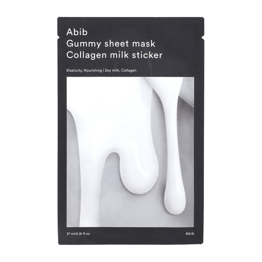 Gummy Beauty Sheet Mask, Collagen Milk Sticker