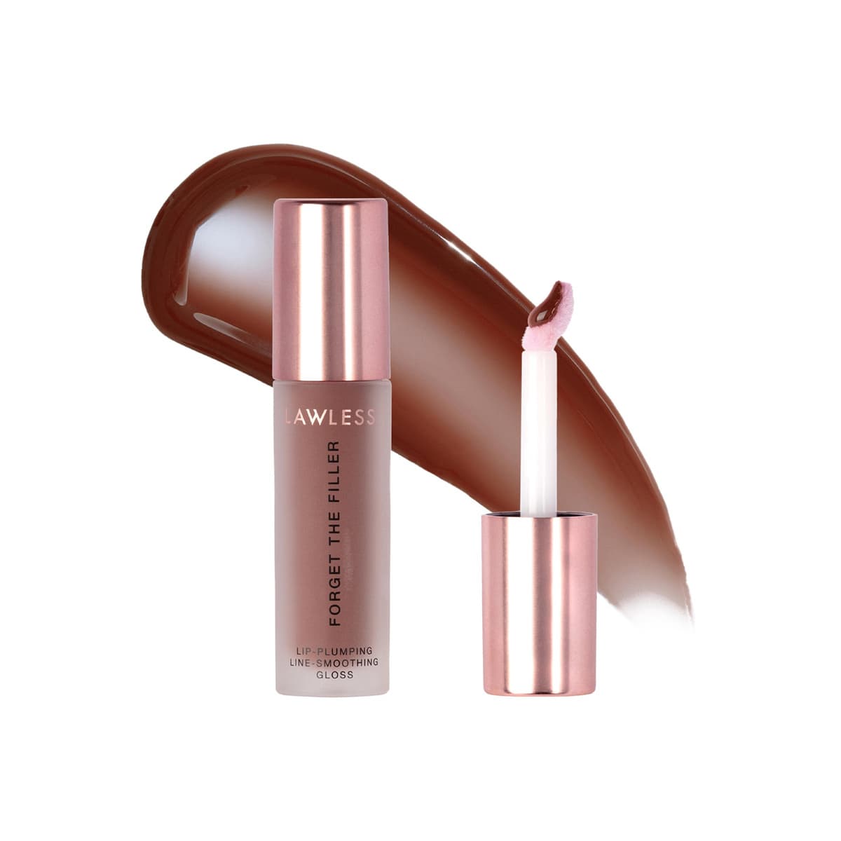 Forget The Filler Lip Plumper Line Smoothing Gloss, Maple Sugar