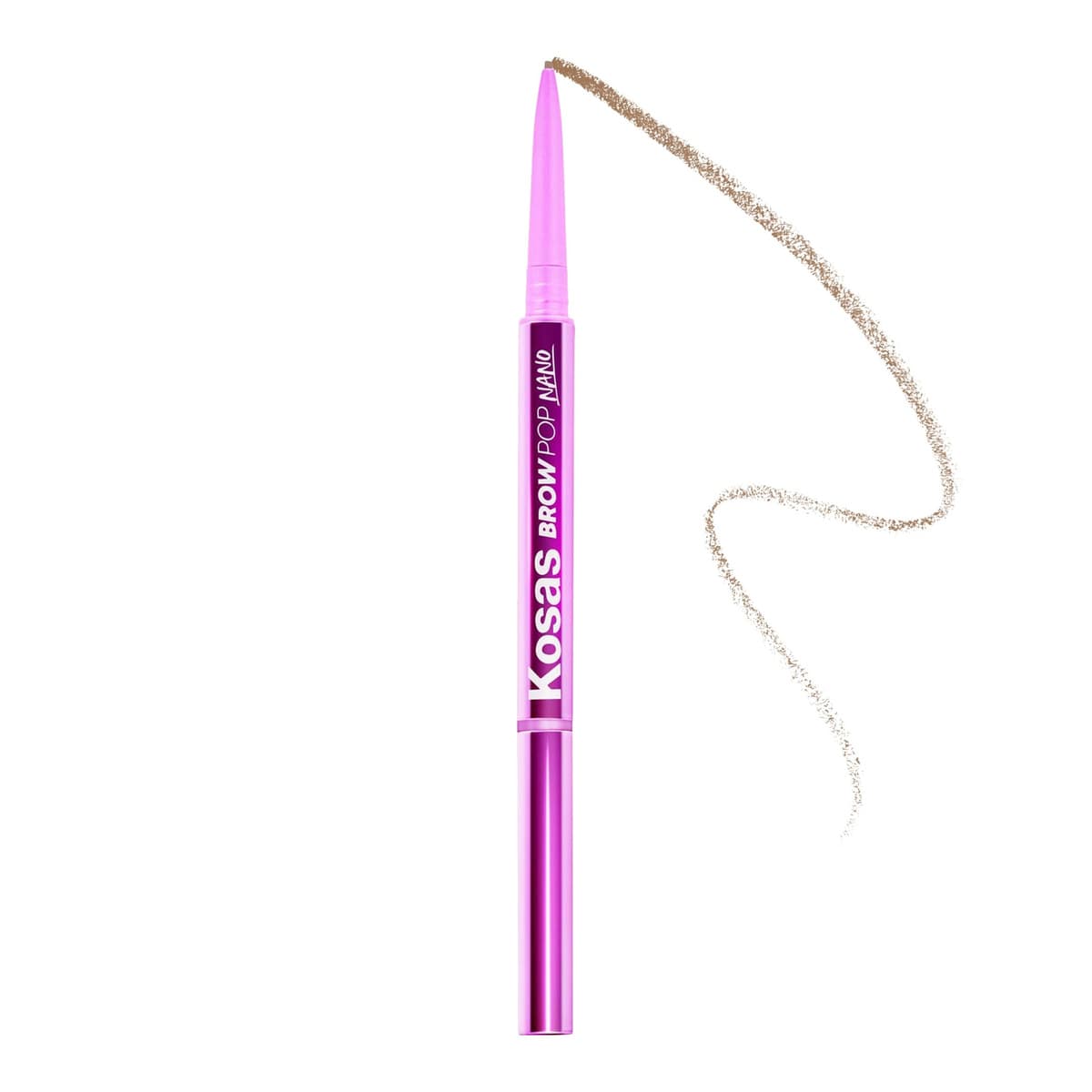 Brow Pop Nano Ultra-Fine Detailing + Feathering Eyebrow Pencil, Soft Brown