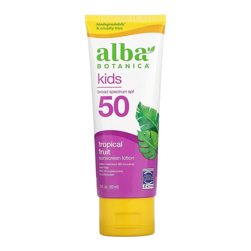 Kids Sunscreen Lotion, SPF 50, Tropical Fruit