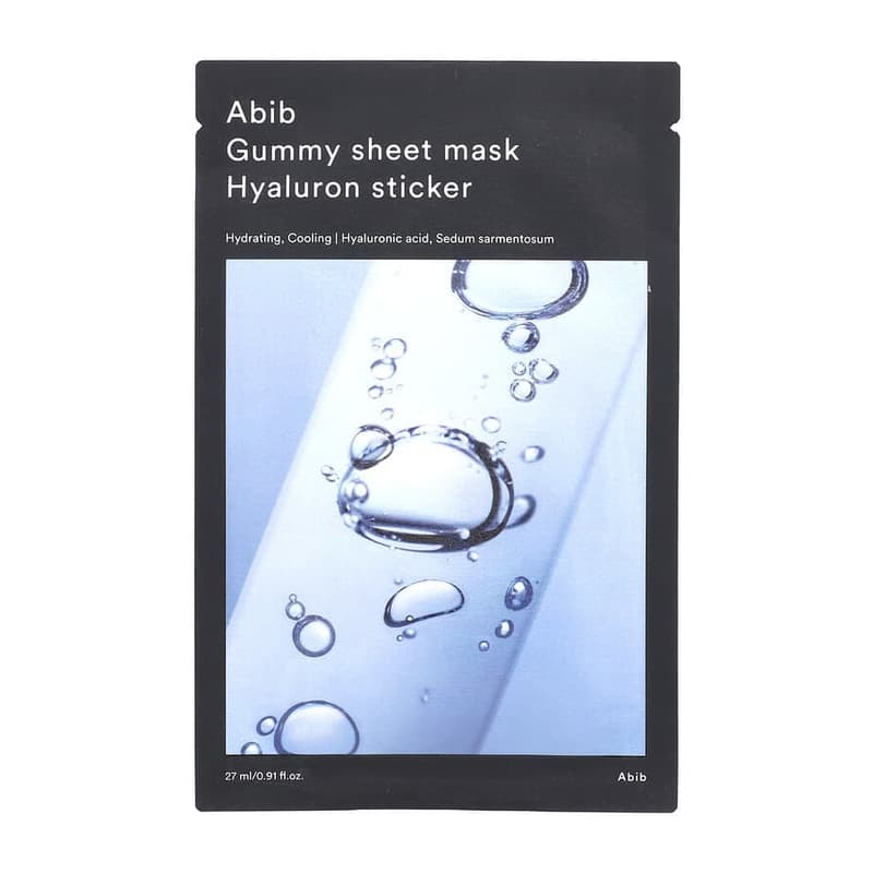 Gummy Beauty Sheet Mask, Hyaluron Sticker