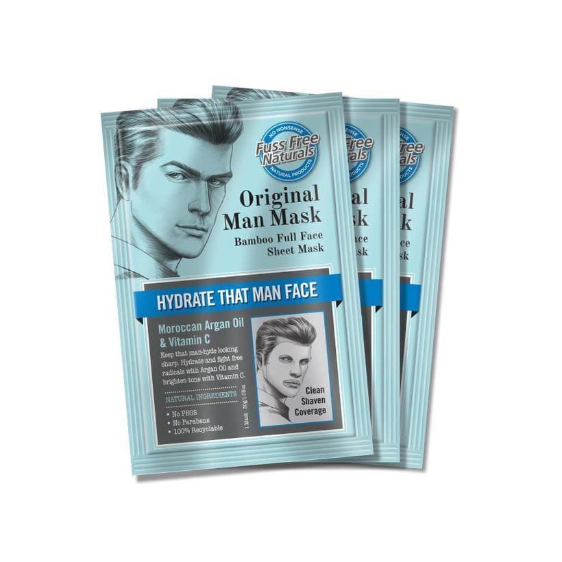 Mens Hydrating Face Mask, Clean Shaven