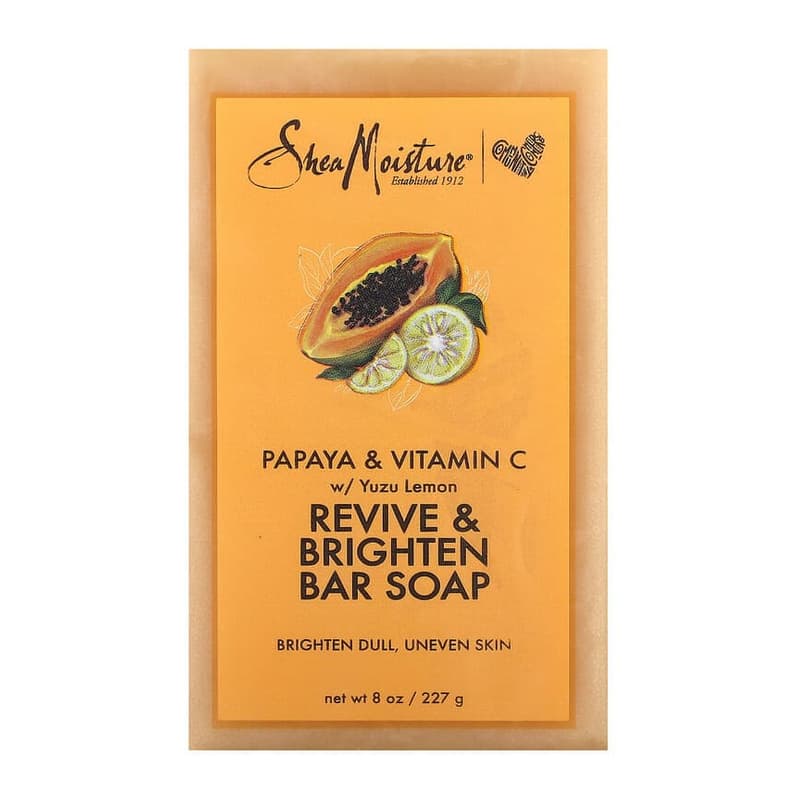 Revive & Brighten Bar Soap, Papaya & Vitamin C