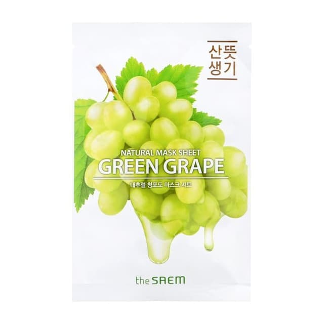 Natural Mask Sheet, #25 Green Grape
