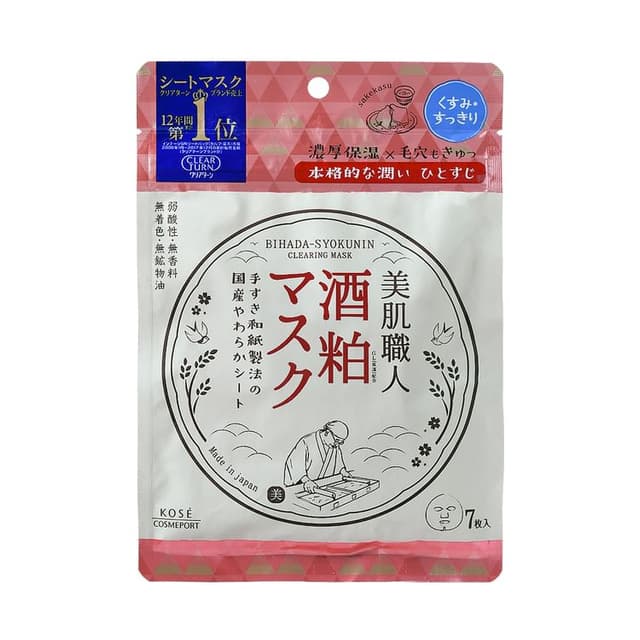 Clear Turn Bihada-Syokunin Beautiful Skin Artisan Mask, Clearing Sake Lees