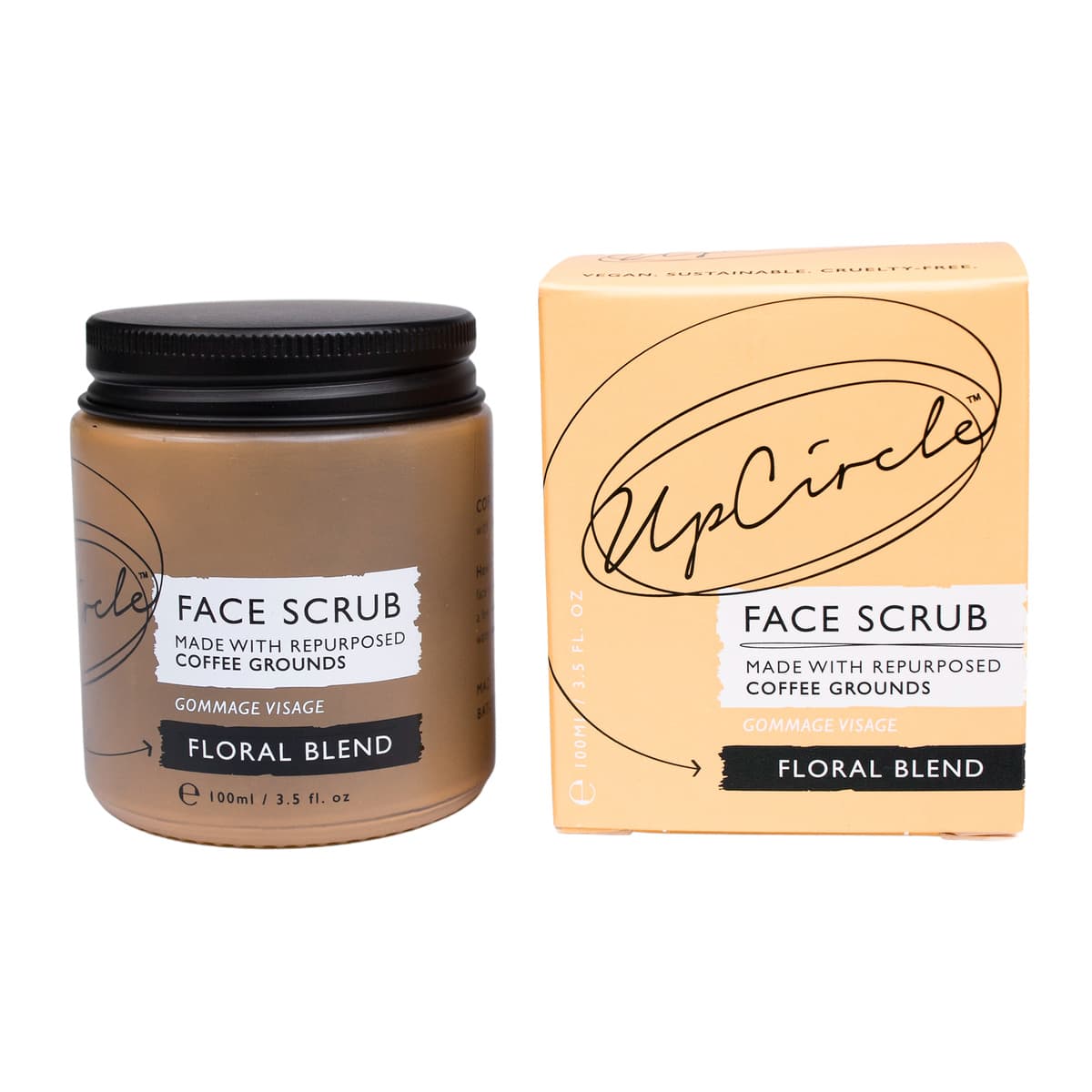 Floral Face Scrub with Coffee