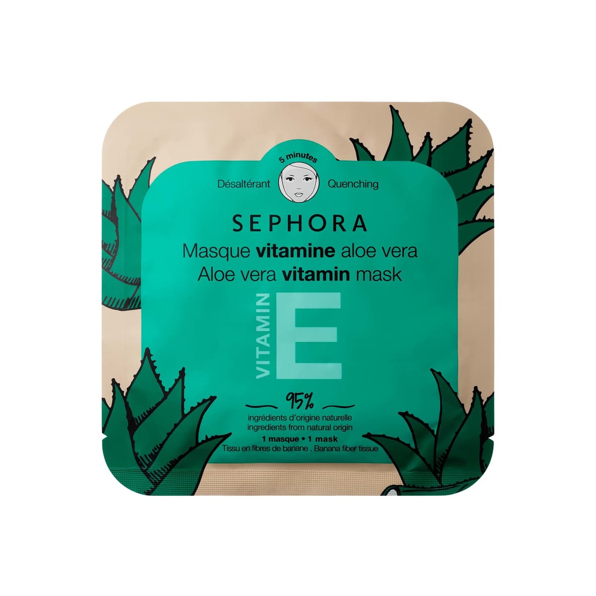 Vitamin Face Masks, Aloe Vera + Vitamin B