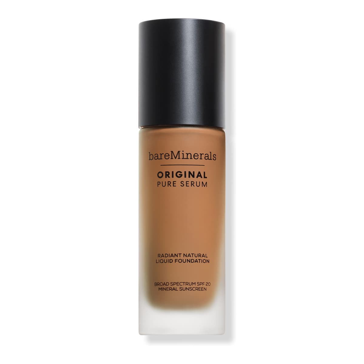 Original Pure Serum Radiant Natural Liquid Foundation Mineral SPF 20, Medium Deep Warm 4.5