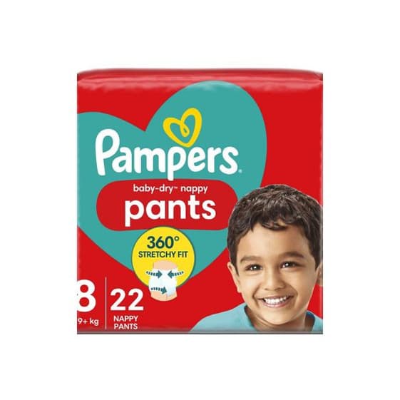 Baby-Dry Nappy Pants Size 8, 22 Nappies+