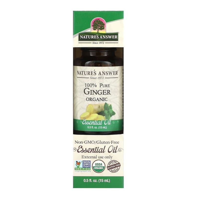 100% Pure Organic Essential Oil, Ginger