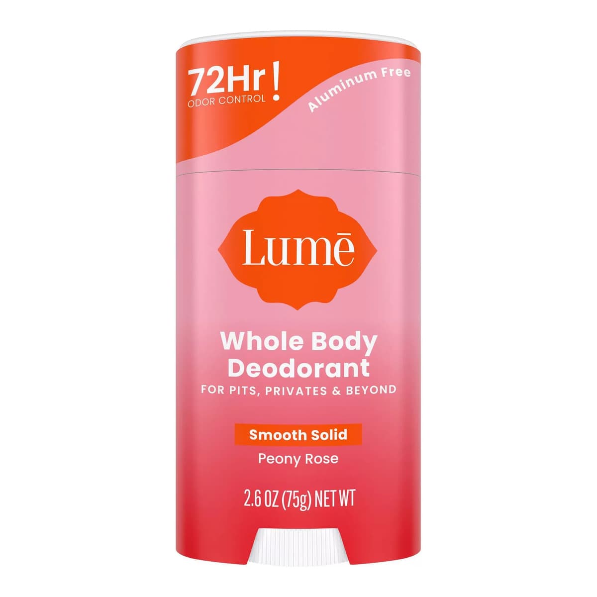 Whole Body Women's Deodorant - Smooth Solid Stick - Aluminum Free - Peony Rose Scent