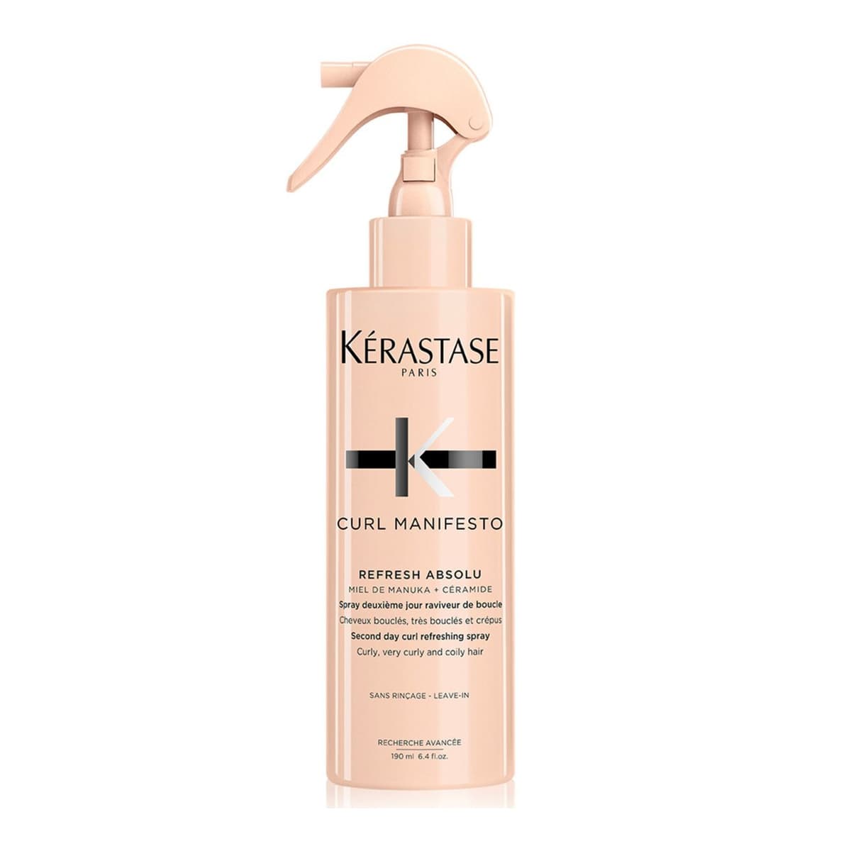 Kérastase Curl Manifesto, Curl Reactivating Spray for In-between Washes, With Manuka Honey and Ceramide, Refresh Absolu