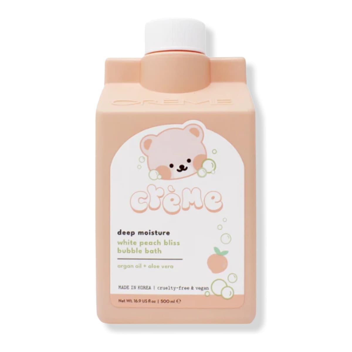 Boba Bears Deep Moisture Bubble Bath - White Peach Bliss