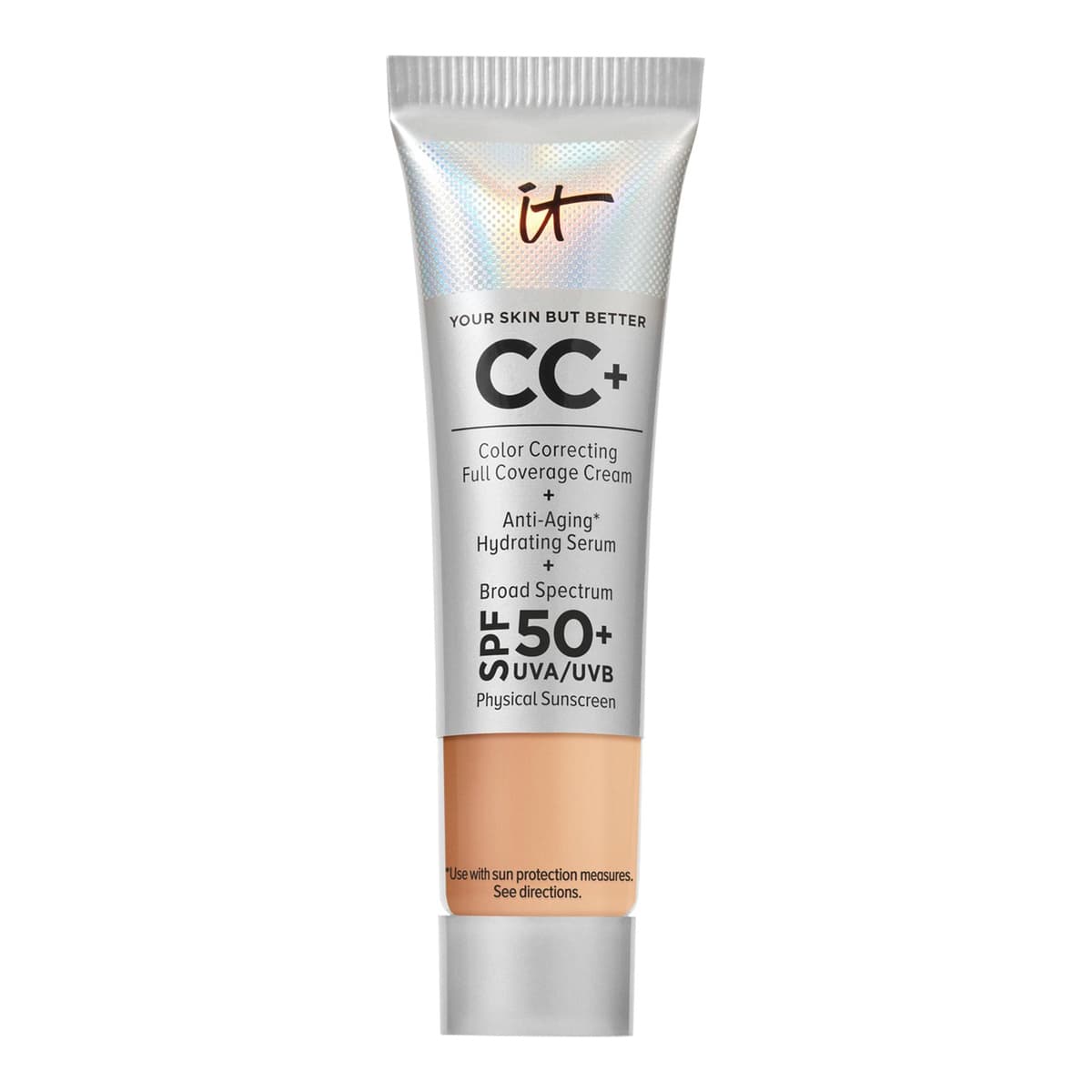 Mini CC+ Cream Full Coverage Color Correcting Foundation with SPF 50+, Neutral Medium