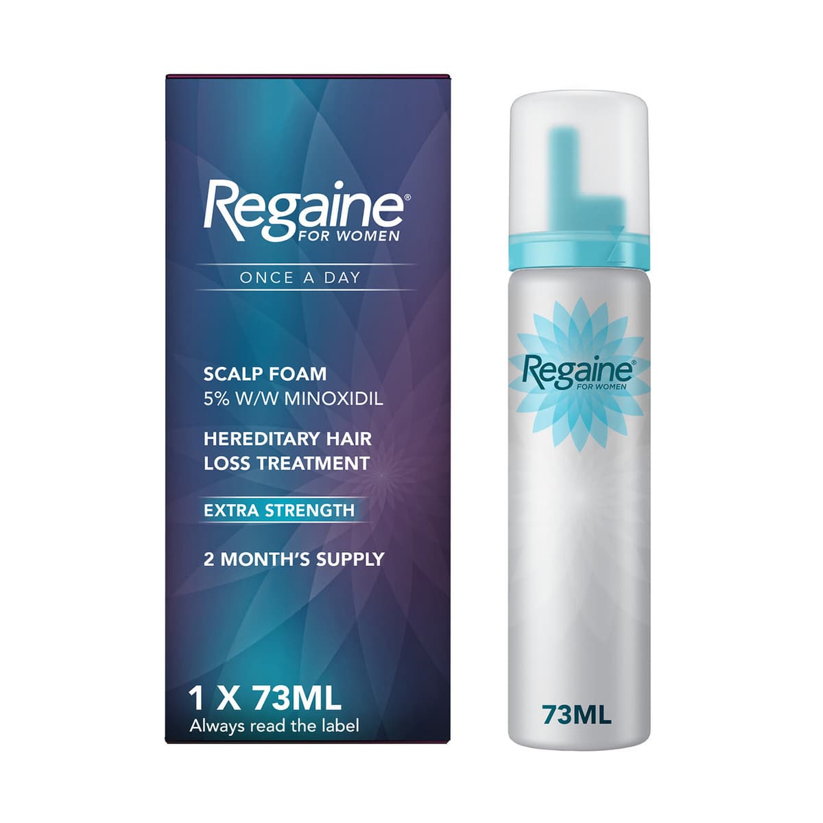 Women's Once A Day Hair Loss and Regrowth Scalp Foam Treatment with Minoxidil