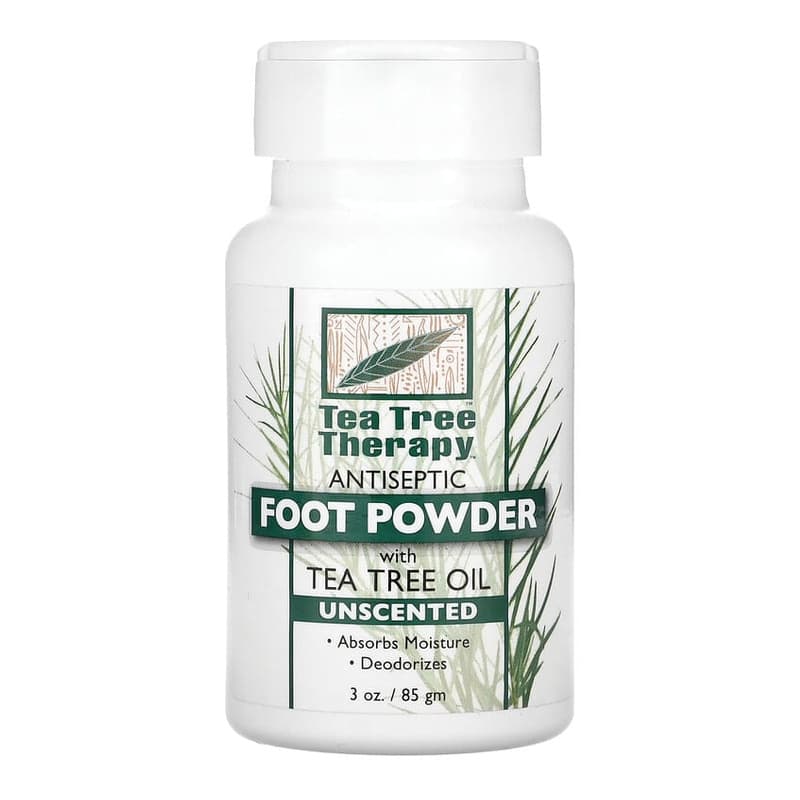 Antiseptic Foot Powder With Tea Tree Oil, Unscented