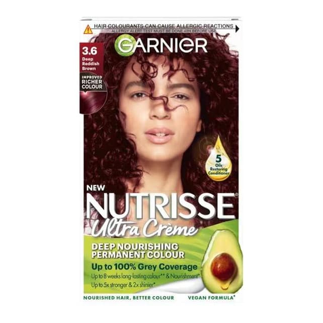Permanent Hair Dye Deep Reddish Brown 3.6