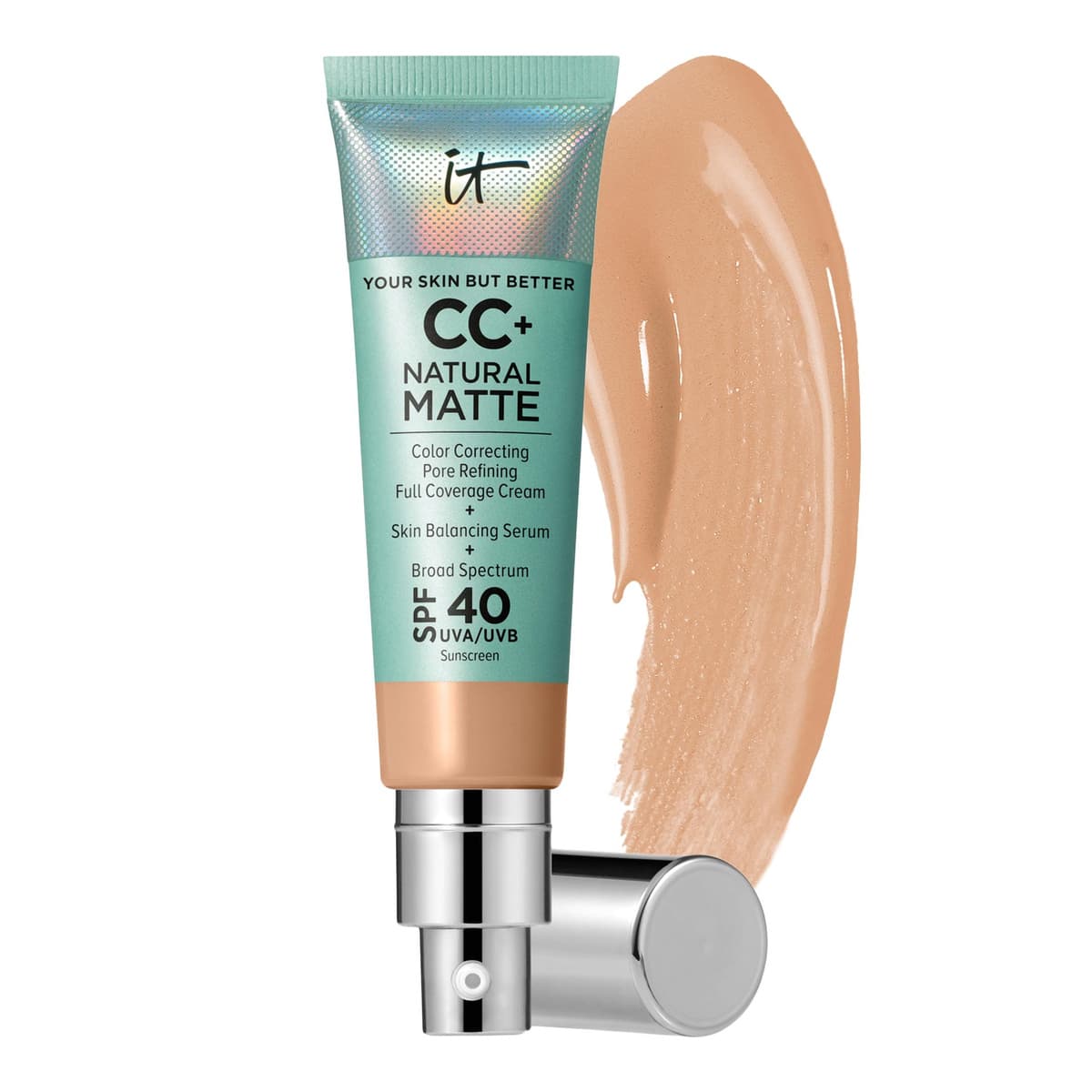 CC+ Cream Natural Matte Foundation with SPF 40, Neut Medium