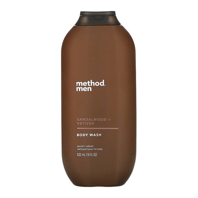 Men, Body Wash, Sandalwood + Vetiver