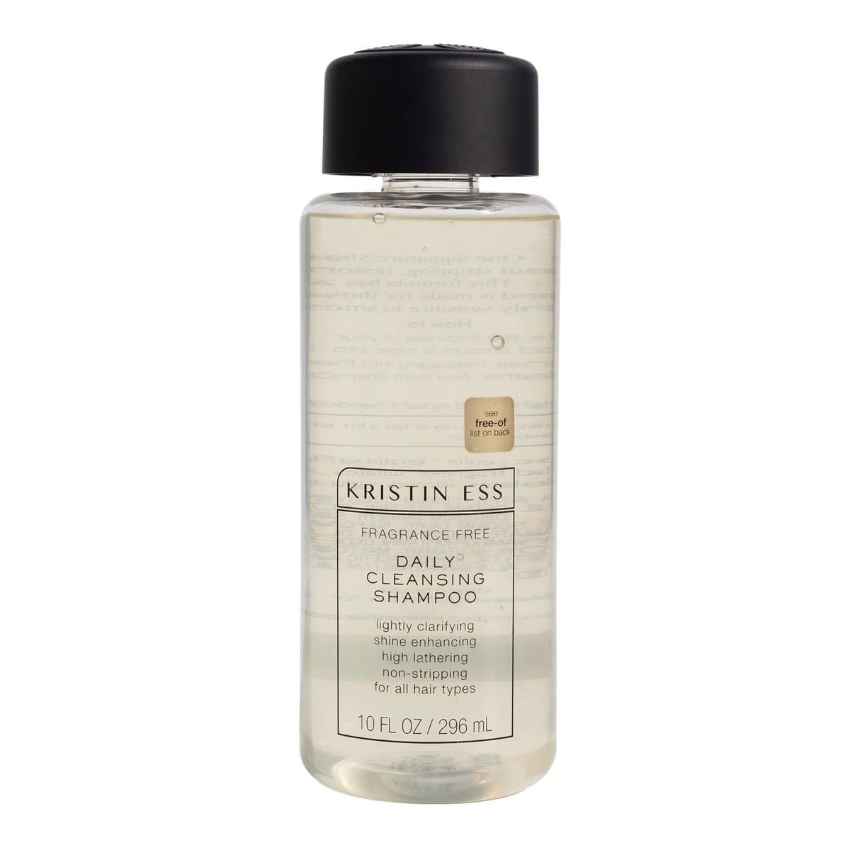 Hair Fragrance Free Daily Cleansing Shampoo, Lightly Clarifying, Color Safe, Vegan + Sulfate Free
