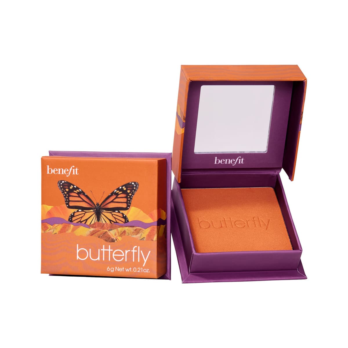 Butterfly Orange Tangerine Blush Powder