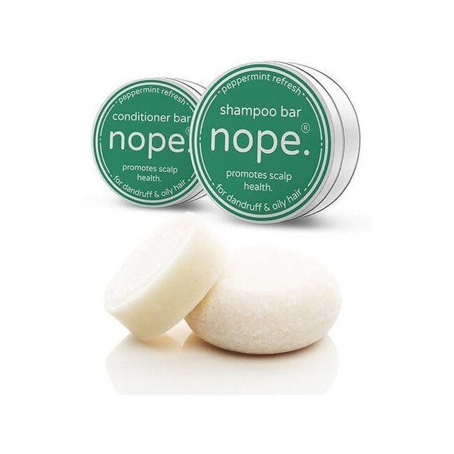 peppermint refresh shampoo & conditioner bar set