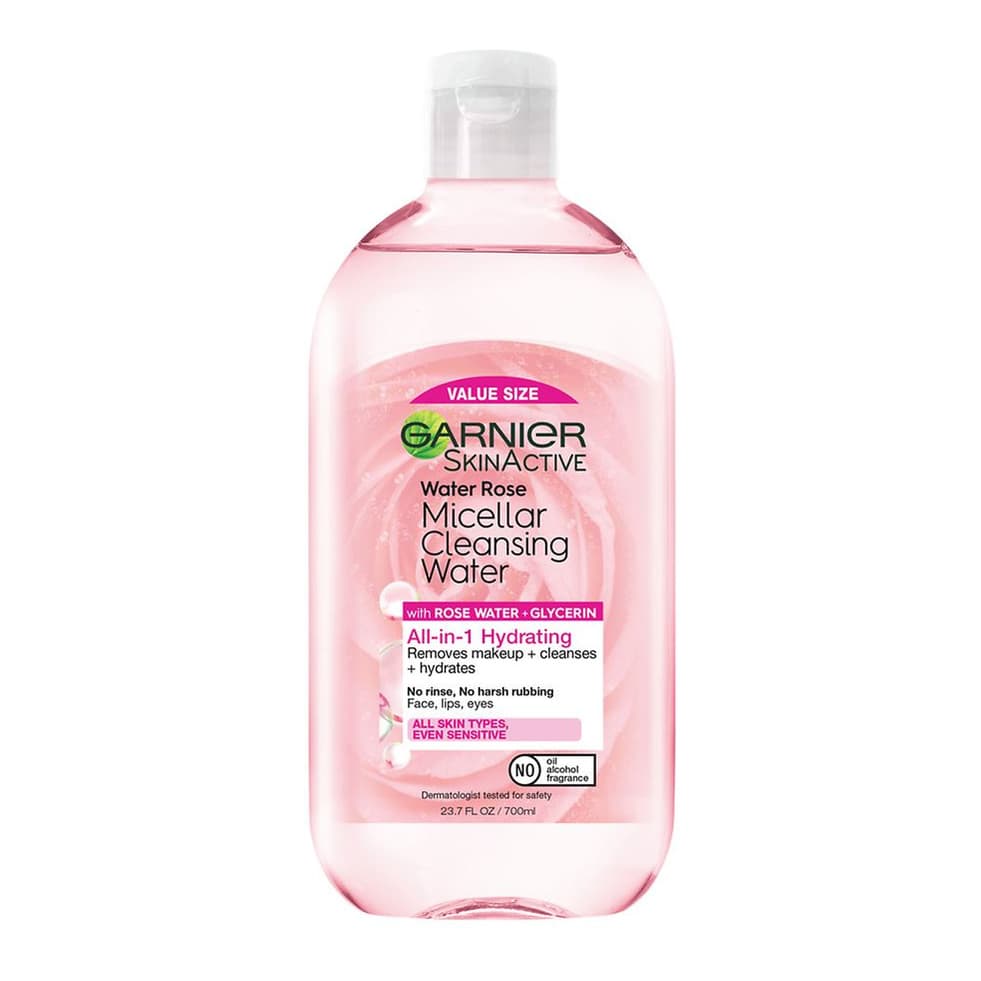 Micellar Cleansing Water & Makeup Remover with Rose Water For Normal to Dry Skin