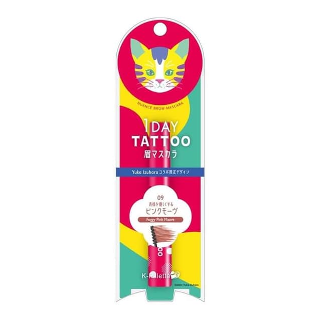 1 Day Tattoo Nuance Brow Mascara, #09 Foggy Pink Mauve