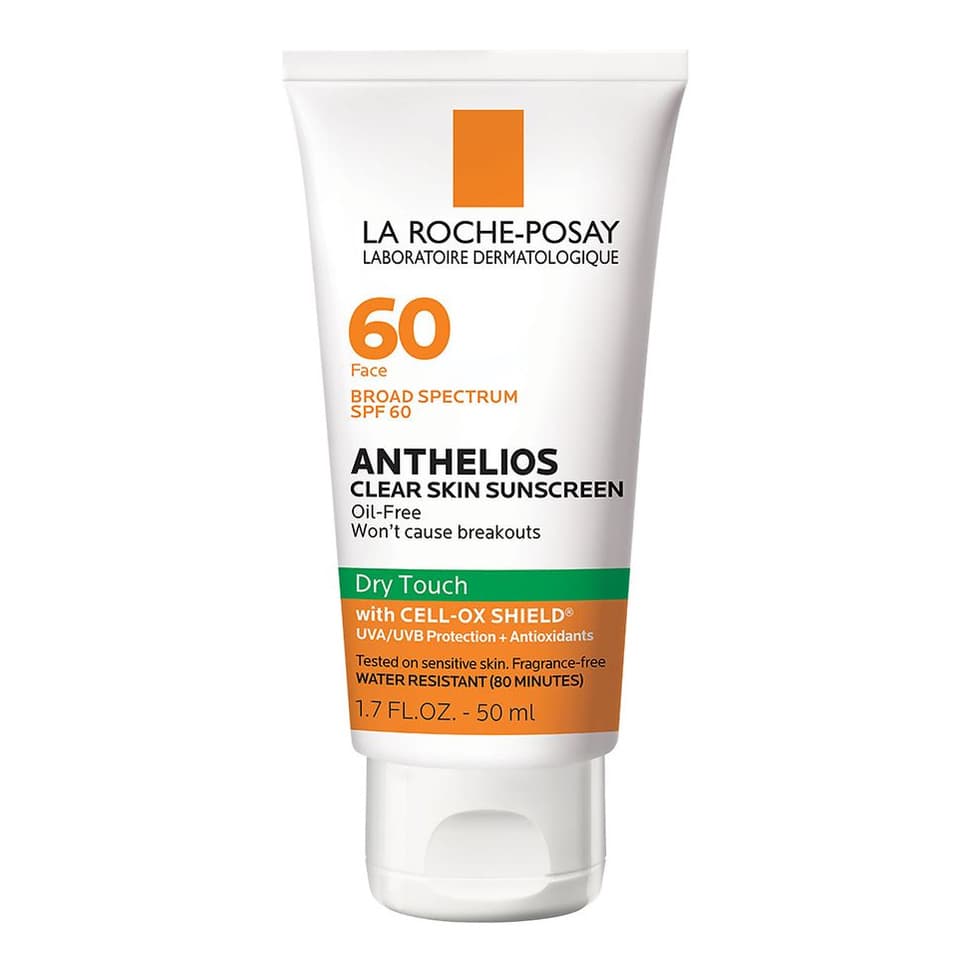 Clear Skin Sunscreen for Face, Oil-Free, SPF 60