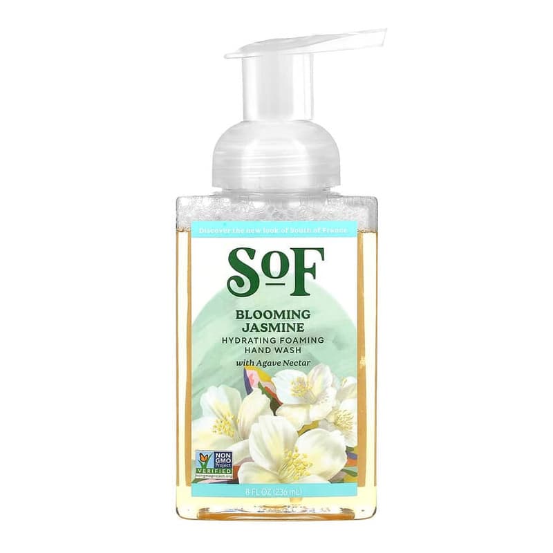 Hydrating Foaming Hand Wash with Agave Nectar, Blooming Jasmine