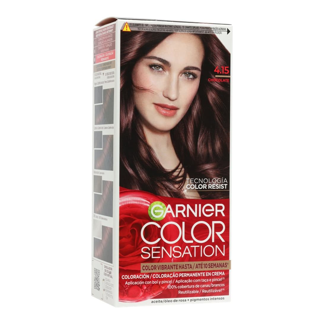 Color Sensation Permanent Hair Dye 4.15 Chocolate