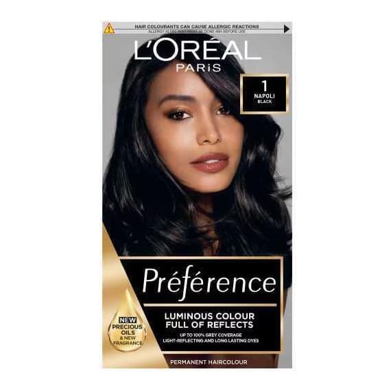 Preference 1 Napoli Black Permanent Hair Dye