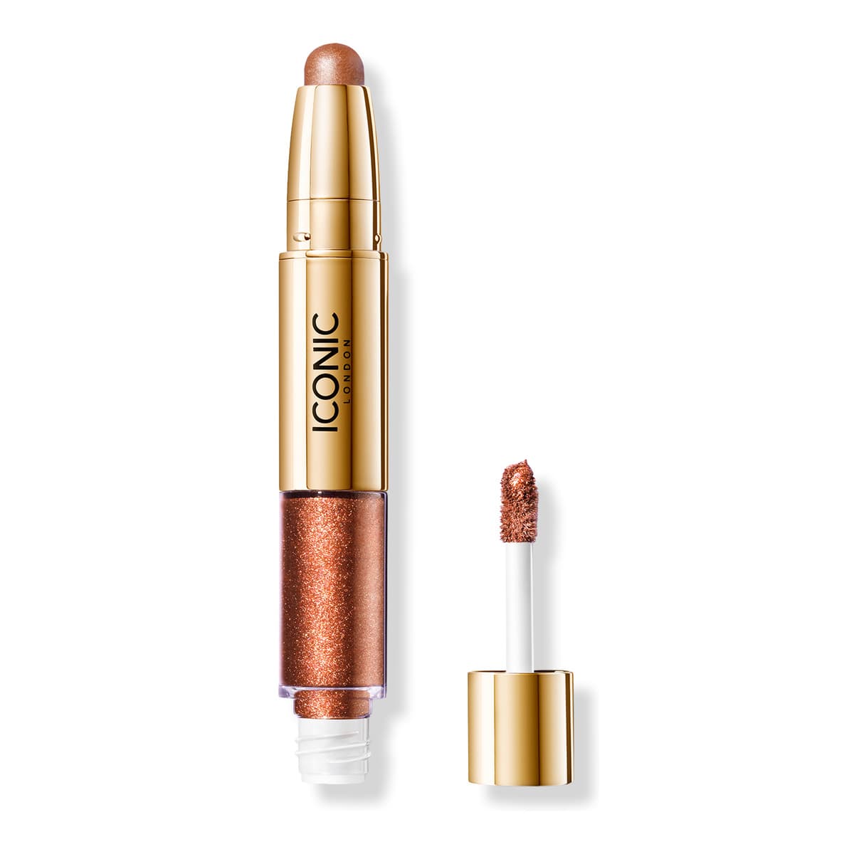 Glaze Crayon Dual-Ended Glitter Eyeshadow, Desert Rose