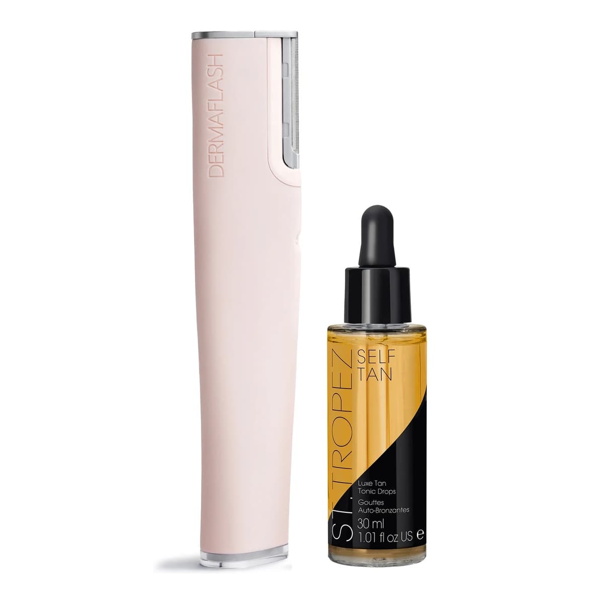 DERMAFLASH x St. Tropez Dermaplaning and Self Tanning Duo