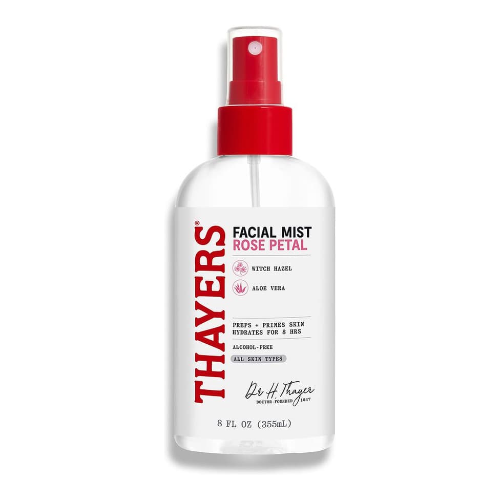 Witch Hazel Facial Mist Toner Rose Petal