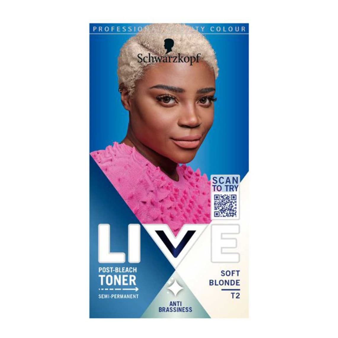 LIVE Soft Blonde Hair Toner Semi-Permanent T2