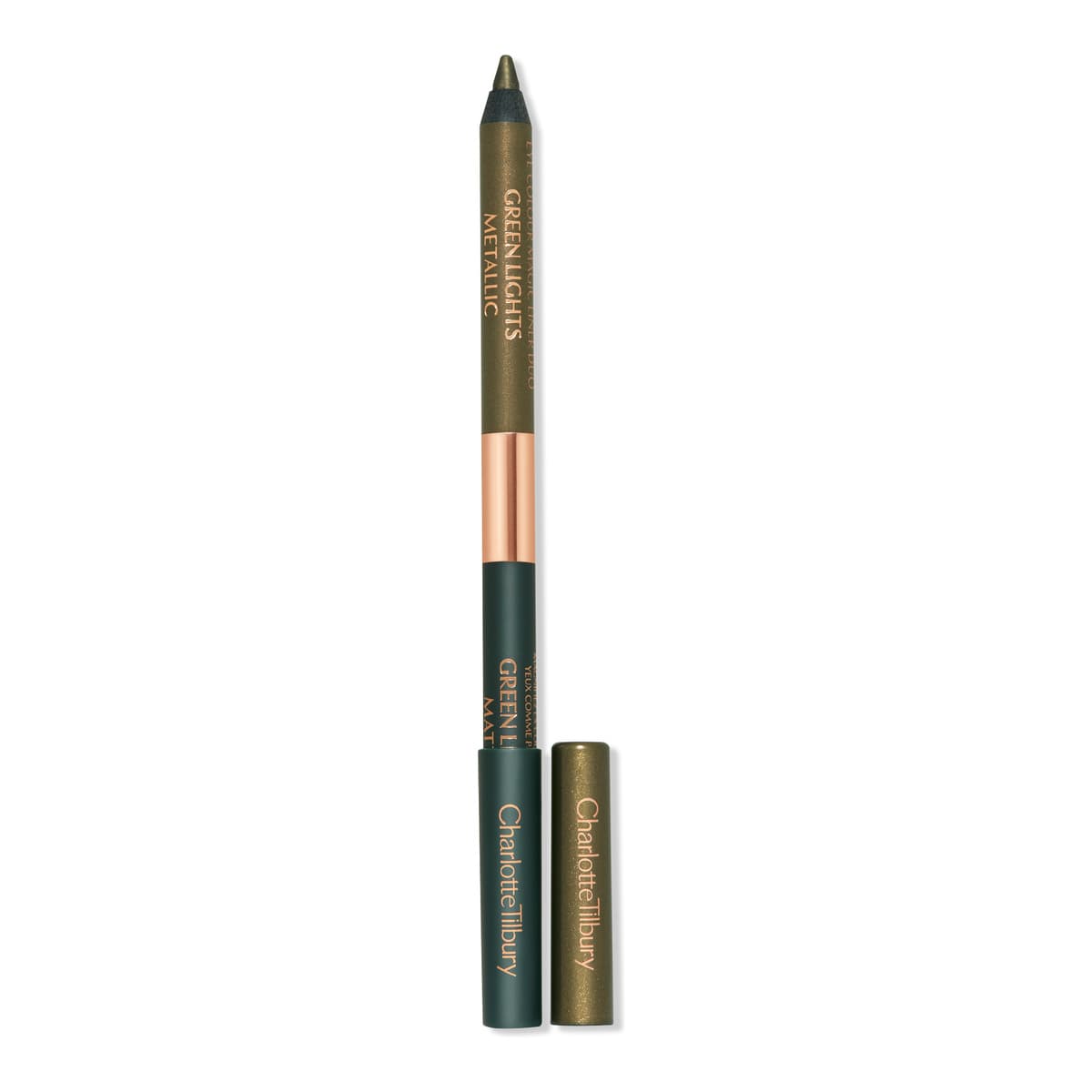 Matte & Metallic Double Ended Eyeliner, Green Lights
