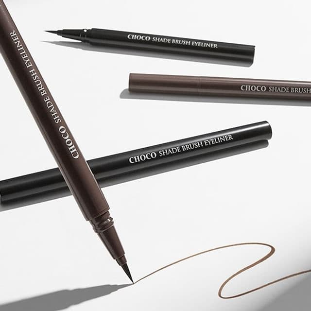 Choco Shade Brush Eyeliner, #01 Deep Black
