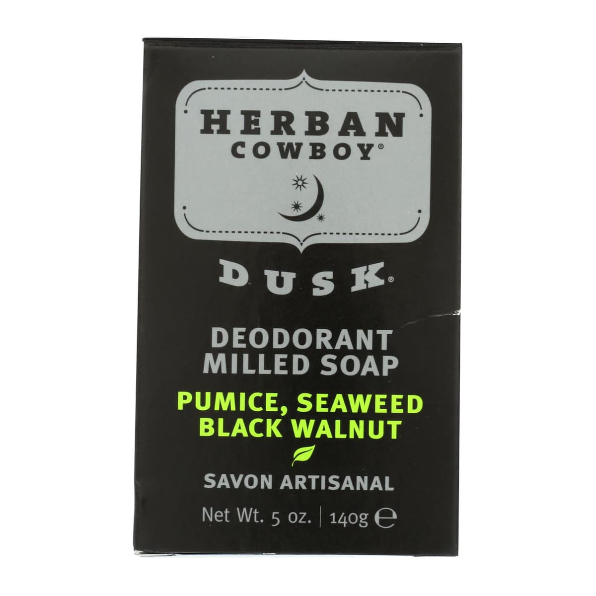 Dusk Deodorant Milled Soap Bar Pumice, Seaweed, Black Walnut