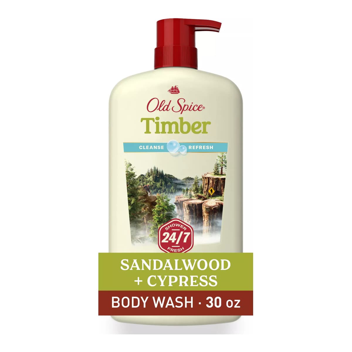 Men's Body Wash Timber with Sandalwood
