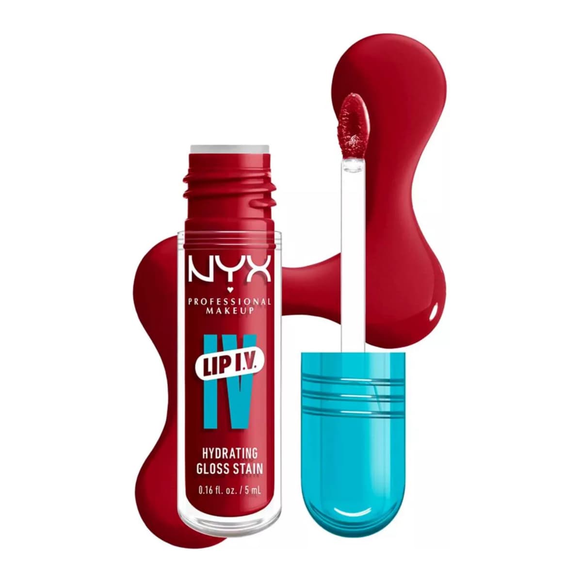 NYX Professional Makeup Lip IV Hydrating Gloss Stain, Lip Gloss, Ready Set Wet
